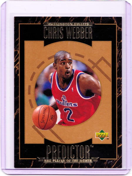 1995-96 Upper Deck - Redemption Predictor Player of the Month #R9 Chris Webber