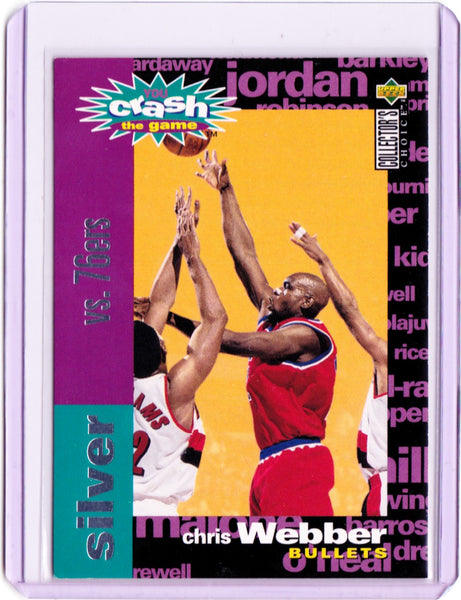 1995-96 Upper Deck Collector's Choice - Crash the Game Redemption Scoring - Silver #C15 Chris Webber (vs. 76ers)