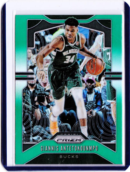 2019-20 Panini Prizm Green Prizm #152 Giannis Antetokounmpo