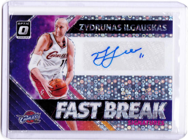 2018-19 Panini Donruss Optic - Fast Break Signatures #FB-ZIG Zydrunas Ilgauskas