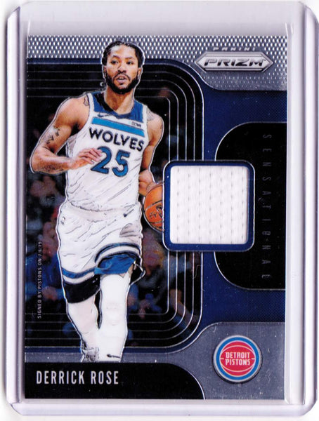 2019-20 Panini Prizm - Sensational Swatches Jersey #SS-DRS Derrick Rose