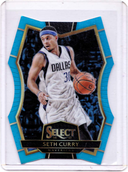 2016-17 Panini Select Blue Prizm #192 Premier Level Die-Cut - Seth Curry /199