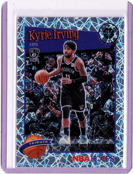 2019-20 Panini NBA Hoops Premium Stock Silver Lazer Prizm #290 - Hoops Tribute - Kyrie Irving