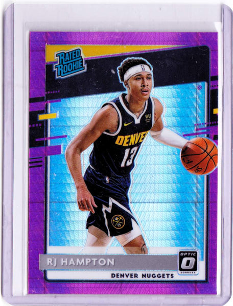 2020-21 Panini Donruss Optic Hyper Pink Prizm #174 - Rated Rookies - RJ Hampton RC