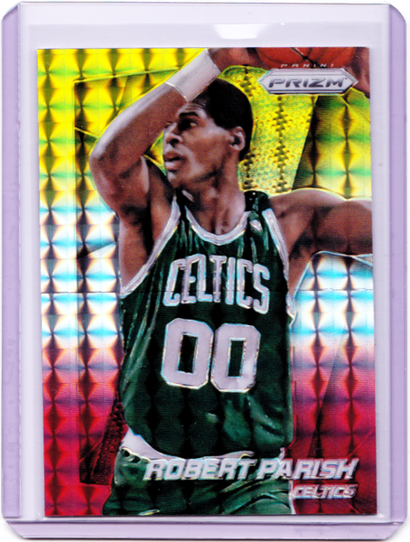 2014-15 Panini Prizm - Yellow and Red Mosaic Prizms #179 Robert Parish