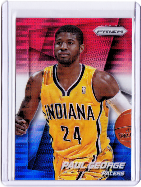 2014-15 Panini Prizm - Red White and Blue Pulsar Prizms #120 Paul George