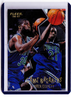 1996-97 Fleer - Game Breakers #9 - Isaiah Rider, Kevin Garnett
